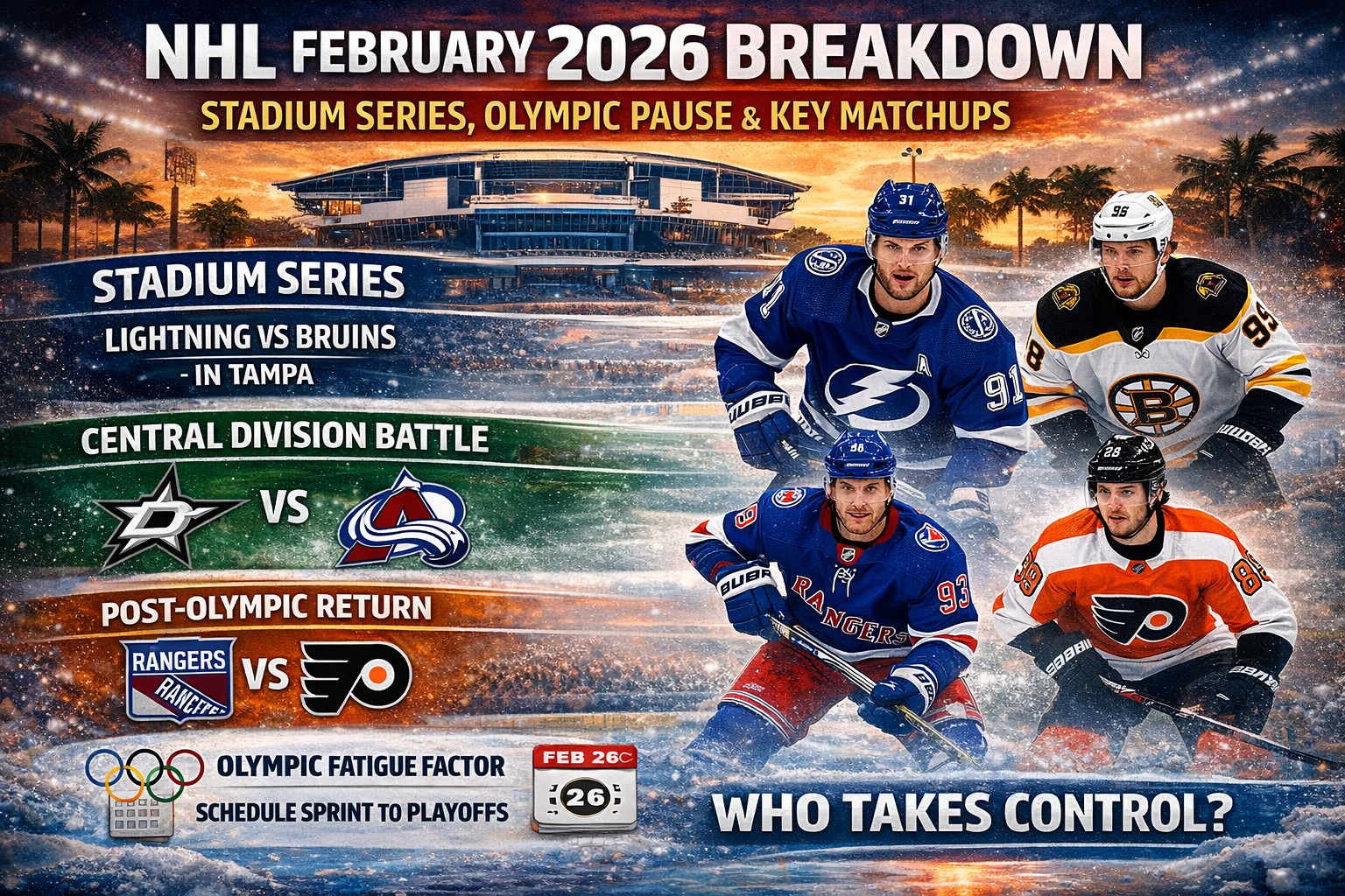 NHL February 2026 Breakdown: Stadium Series, Olympic Pause, and Critical Matchups That Shape the Season