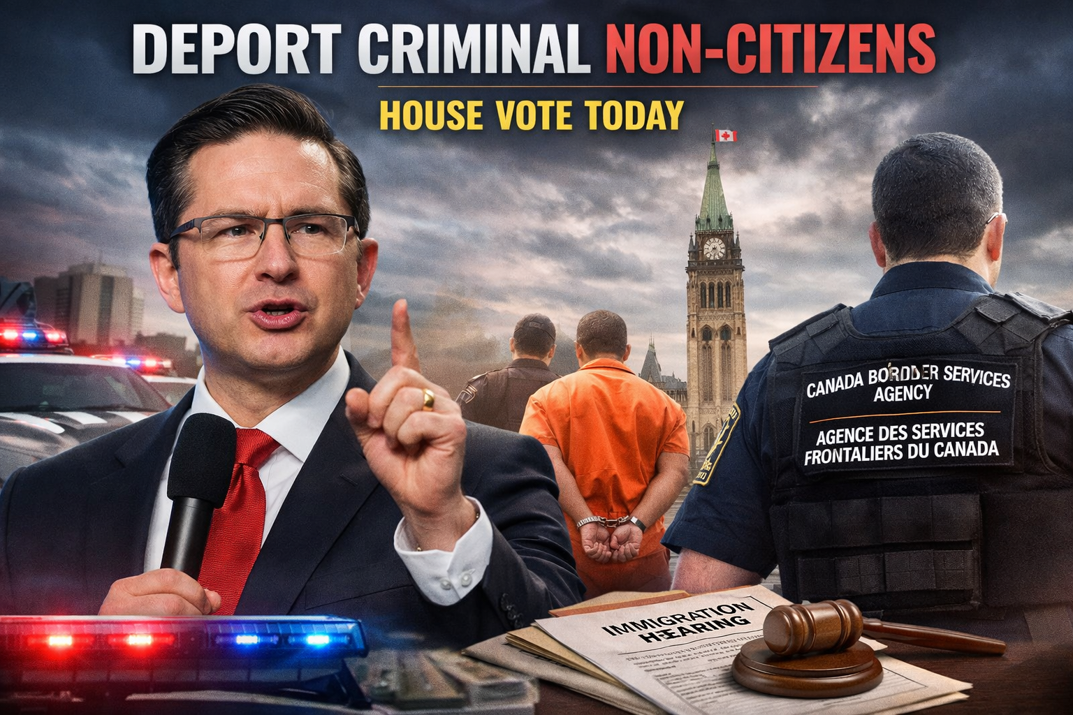 Poilievre Demands Immediate Deportation of Criminal Non-Citizens as Extortion Crimes Surge in Canada