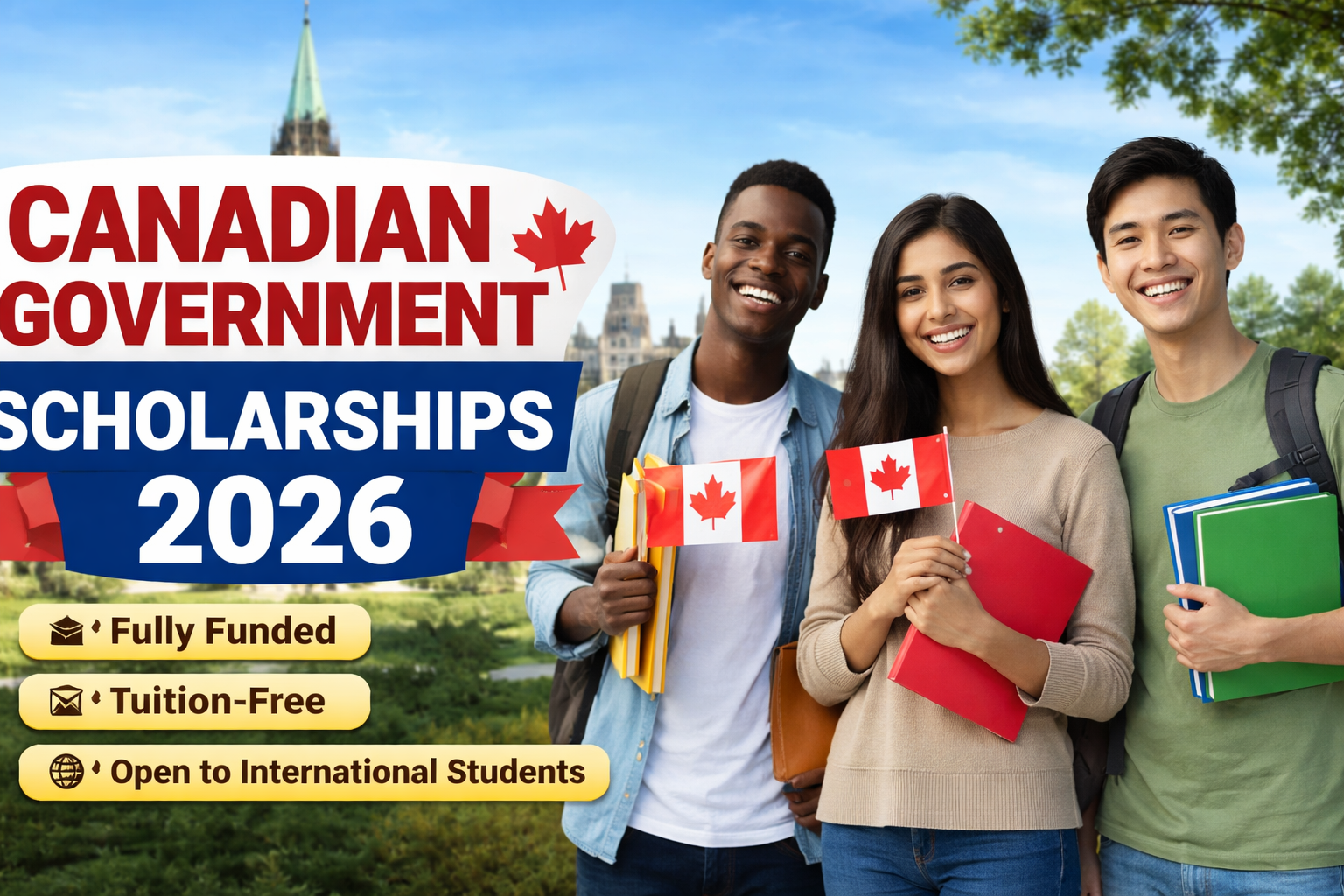 Canadian Government Scholarships 2026: Fully Funded Opportunities for International Students
