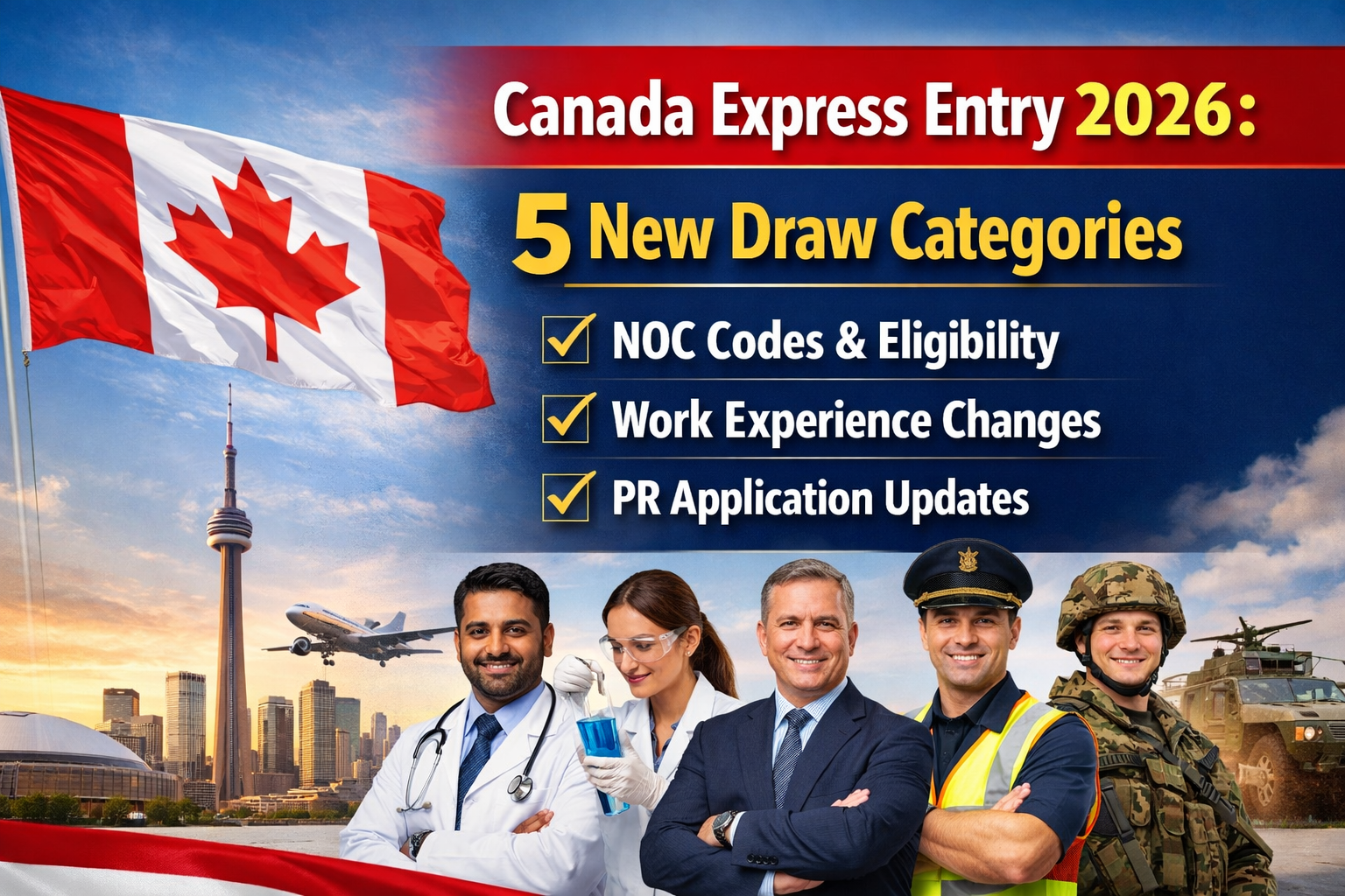 Canada Express Entry 2026: 5 New Draw Categories, Updated NOC Codes & Work Rules Explained