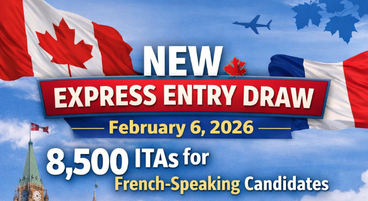 New Express Entry Draw on February 6, 2026: 8,500 ITAs for French-Speaking Candidates