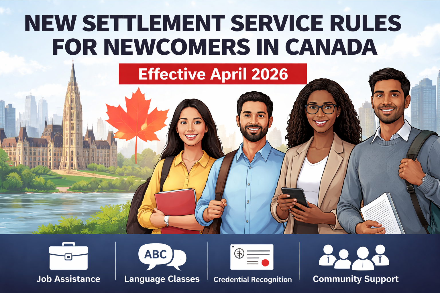 Canada Tightens Eligibility for Free Newcomer Settlement Services Starting April 2026