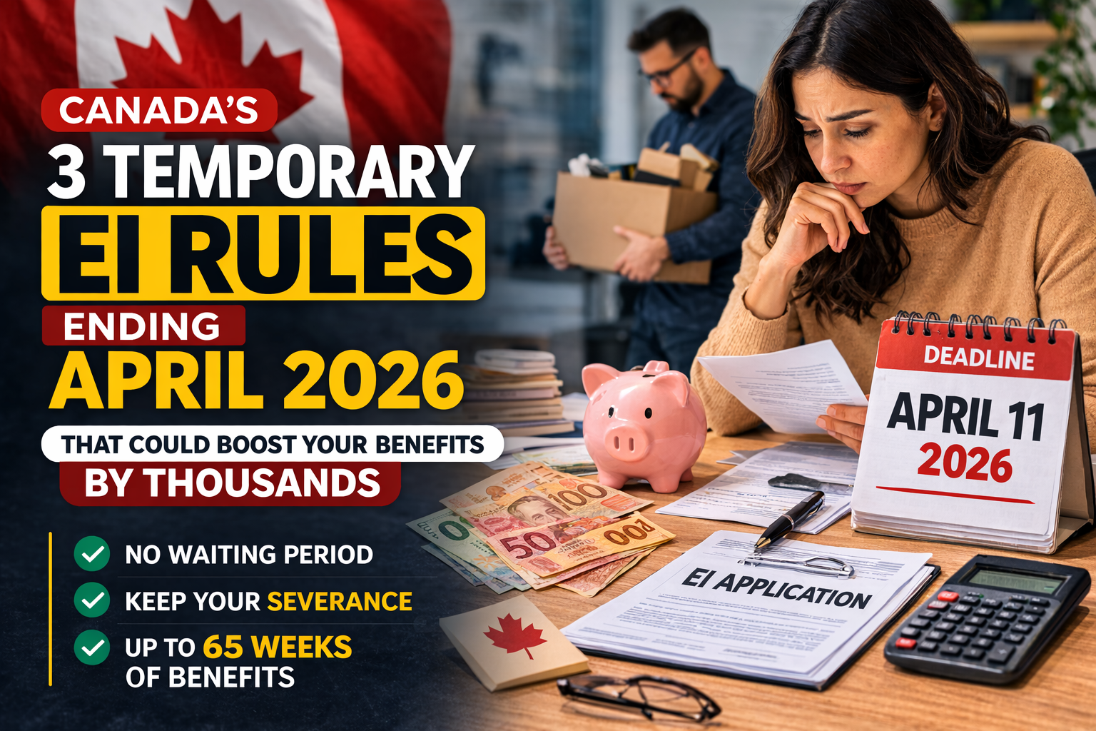 Canada’s 3 Temporary EI Rules Ending April 2026 That Could Boost Your Benefits by Thousands