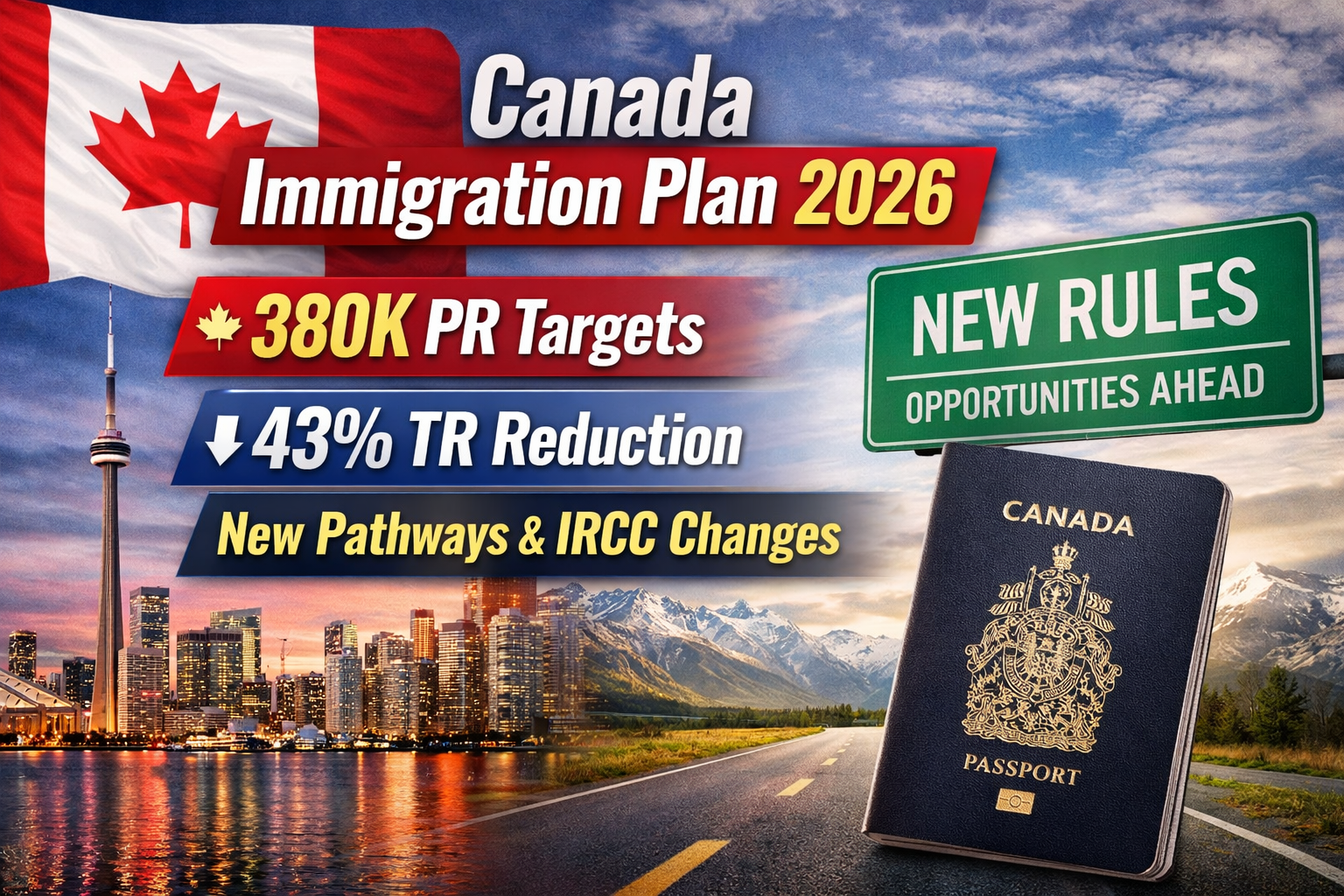 Canada Immigration Plan 2026: New PR Targets, TR Cuts, and Major IRCC Changes Explained