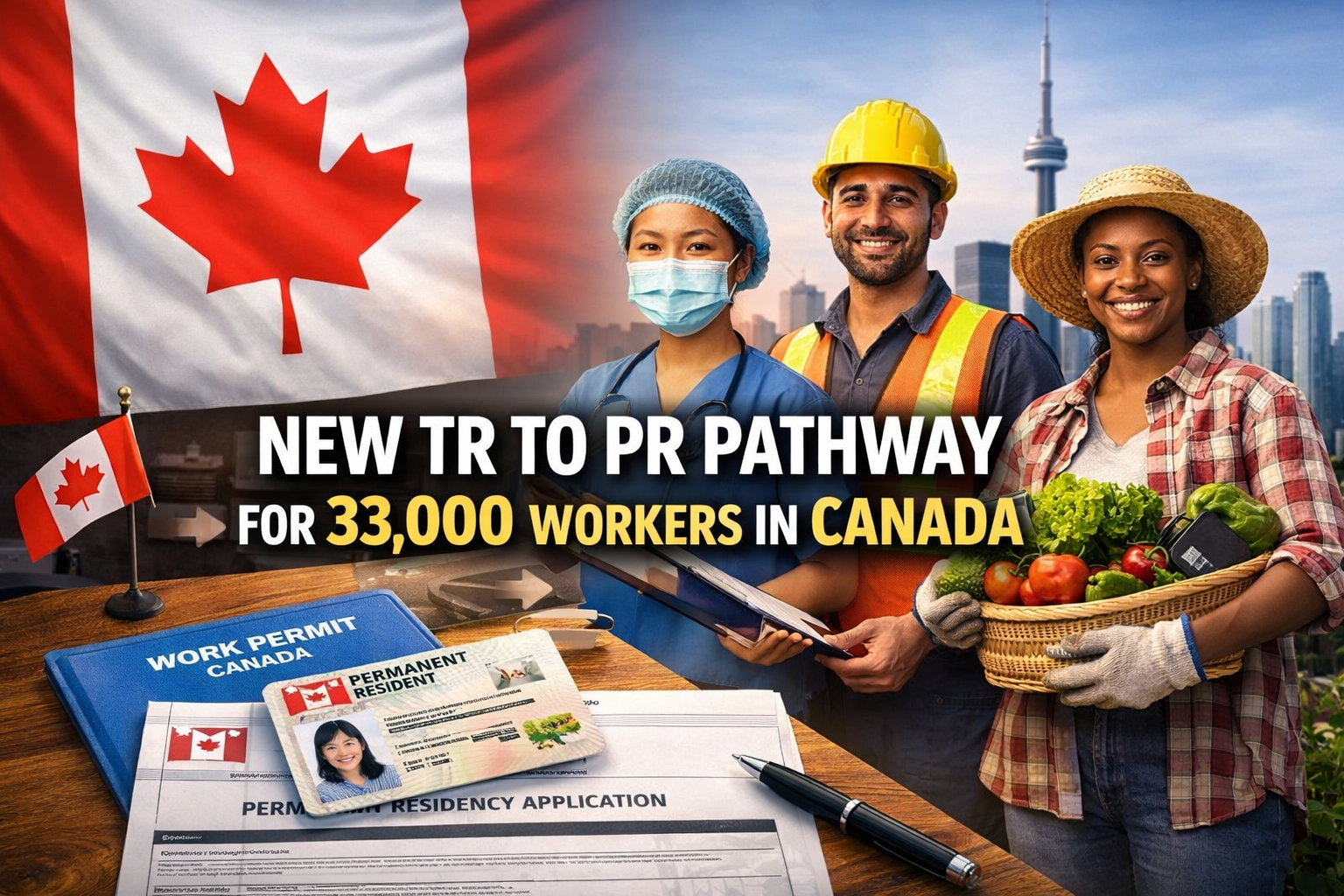 Canada Introduces New TR to PR Pathway for 33,000 Foreign Workers in 2026